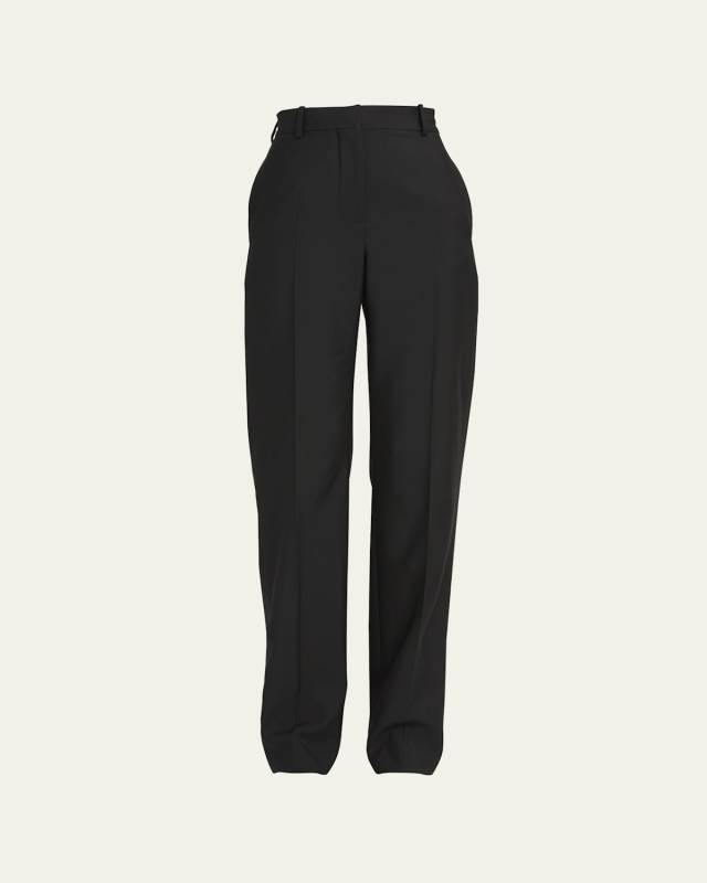 Wool Wide Leg Trousers